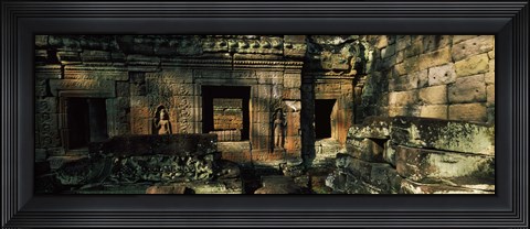 Framed Ruins of a temple, Preah Khan, Angkor, Cambodia Print