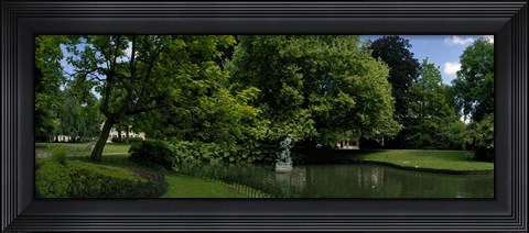 Framed Trees in a park, Queen Astrid Park, Bruges, West Flanders, Belgium Print