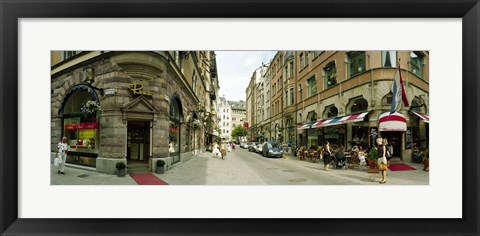 Framed Buildings in a city, Biblioteksgatan and Master Samuelsgatan streets, Stockholm, Sweden Print