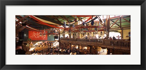 Framed Group of people in the Oktoberfest festival, Munich, Bavaria, Germany Print