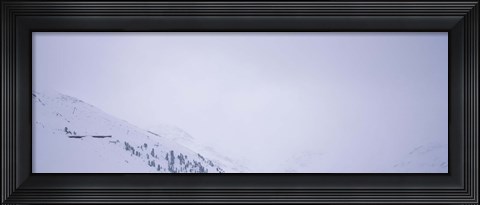 Framed High angle view of a ski resort, Arlberg, St. Anton, Austria Print