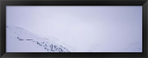 Framed High angle view of a ski resort, Arlberg, St. Anton, Austria Print