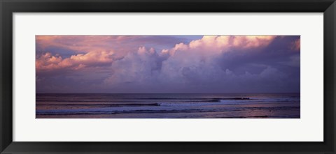 Framed Clouds over the sea, Gold Coast, Queensland, Australia Print