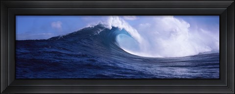 Framed Waves in the sea, Maui, Hawaii Print