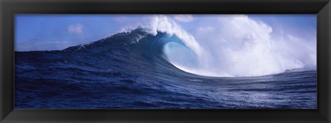 Framed Waves in the sea, Maui, Hawaii Print