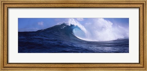 Framed Waves in the sea, Maui, Hawaii Print