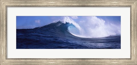 Framed Waves in the sea, Maui, Hawaii Print