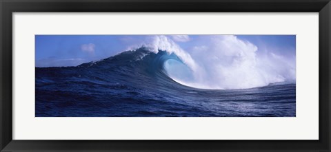 Framed Waves in the sea, Maui, Hawaii Print