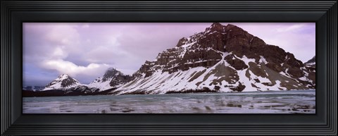 Framed Clouds over mountains, Banff, Alberta, Canada Print