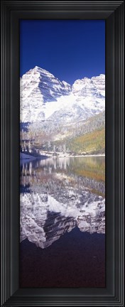 Framed Maroon Bells, Aspen, Pitkin County, Colorado Print