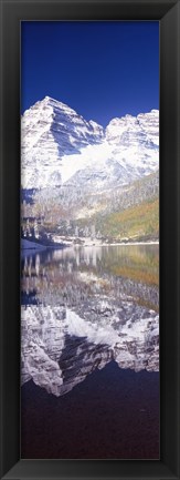 Framed Maroon Bells, Aspen, Pitkin County, Colorado Print