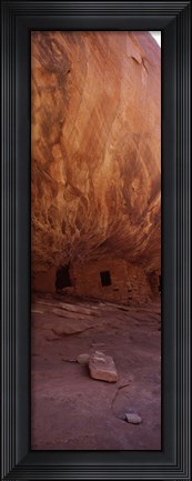 Framed Anasazi Ruins, Mule Canyon, Utah, USA Print