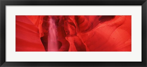 Framed Red Rock formations, Antelope Canyon, Arizona Print