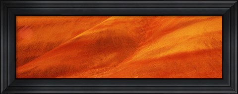 Framed Natural pattern on a hill, Painted Hills, John Day Fossil Beds National Park, Oregon Print