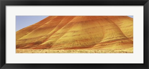 Framed Natural pattern on a hill, Painted Hills, Oregon Print