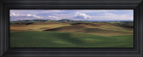 Framed Clouds over a rolling landscape, Palouse, Whitman County, Washington State, USA Print