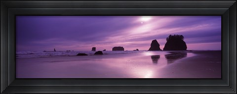 Framed Second Beach, Washington State Print