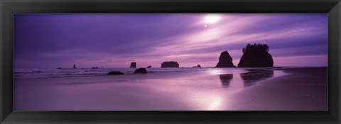Framed Second Beach, Washington State Print