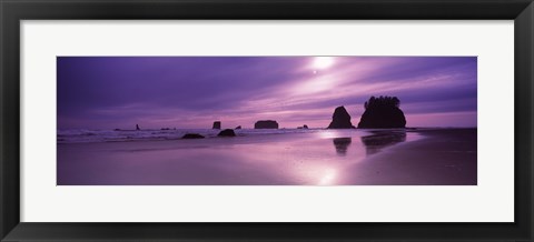 Framed Second Beach, Washington State Print