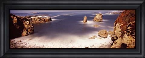 Framed Moonlight exposure, Big Sur, California Print