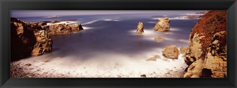 Framed Moonlight exposure, Big Sur, California Print