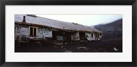 Framed Wreckage of a whaling station, Whaler&#39;s Bay, Deception Island, South Shetland Islands, Antarctica Print