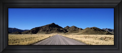 Framed Desert road from Aus to Sossusvlei, Namibia Print