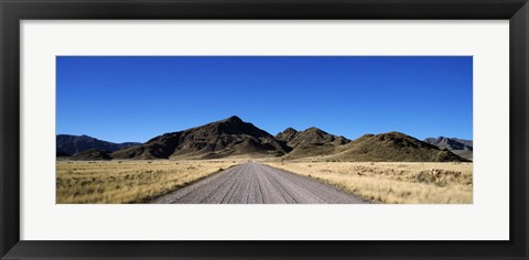 Framed Desert road from Aus to Sossusvlei, Namibia Print