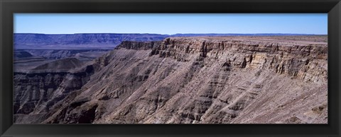 Framed High angle view of a canyon, Fish River Canyon, Namibia Print