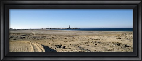 Framed Landscape with a lighthouse in the background, Luderitz, Namibia Print