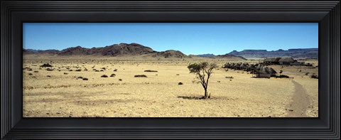 Framed Horse ranch on a homestead, Namibia Print