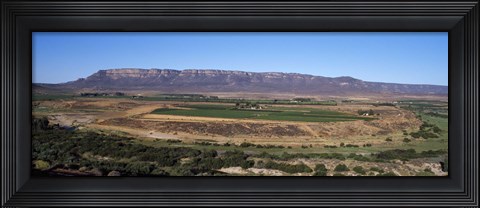 Framed Road from Cape Town to Namibia near Vredendal, Western Cape Province, South Africa Print