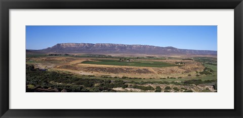 Framed Road from Cape Town to Namibia near Vredendal, Western Cape Province, South Africa Print