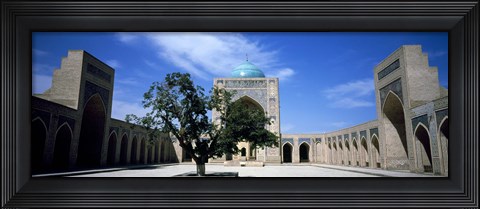 Framed Courtyard of a mosque, Kalon Mosque, Bukhara, Uzbekistan Print