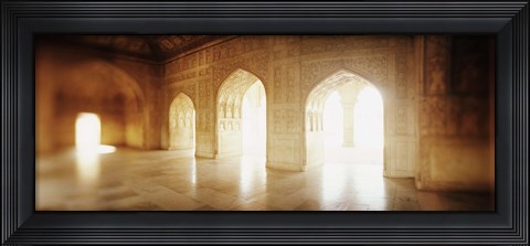 Framed Interiors of a hall, Agra Fort, Agra, Uttar Pradesh, India Print