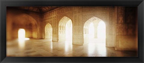 Framed Interiors of a hall, Agra Fort, Agra, Uttar Pradesh, India Print