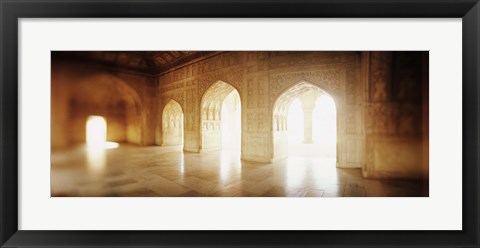 Framed Interiors of a hall, Agra Fort, Agra, Uttar Pradesh, India Print