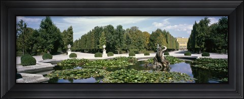 Framed Fountain at a palace, Schonbrunn Palace, Vienna, Austria Print