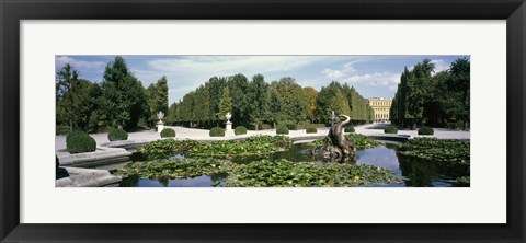 Framed Fountain at a palace, Schonbrunn Palace, Vienna, Austria Print