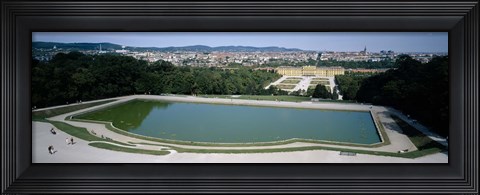 Framed Pond at a palace, Schonbrunn Palace, Vienna, Austria Print
