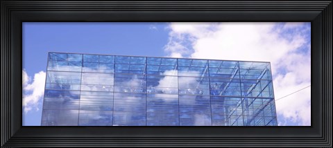 Framed Sky reflected on a building, Kunstmuseum Stuttgart, Stuttgart, Baden-Wurttemberg, Germany Print