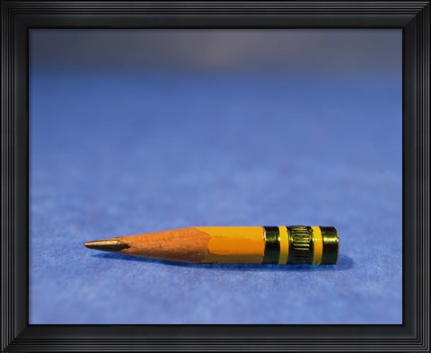 Framed Close-up of a pencil nub Print