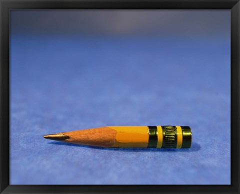 Framed Close-up of a pencil nub Print