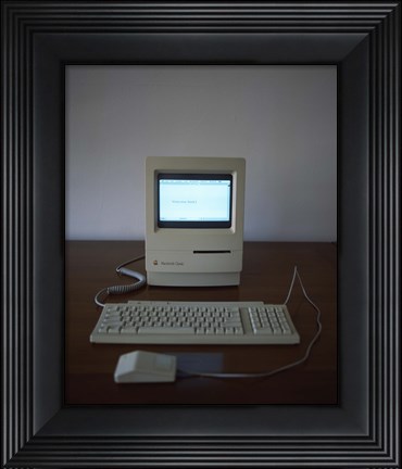 Framed Apple Macintosh Classic desktop PC Print