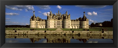 Framed Facade of a castle, Chateau De Chambord, Loire Valley, Chambord, Loire-Et-Cher, France Print
