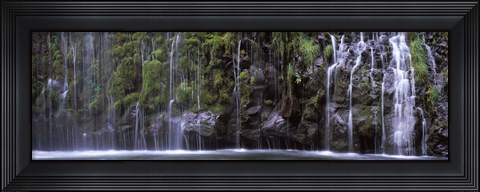 Framed Mossbrae Falls, Sacramento River, Dunsmuir, California Print