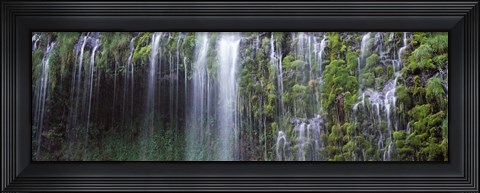 Framed Mossbrae Waterfall, Sacramento River, Dunsmuir, Siskiyou County, California Print