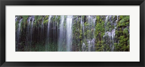 Framed Mossbrae Waterfall, Sacramento River, Dunsmuir, Siskiyou County, California Print