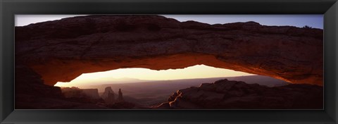 Framed Natural arch at sunrise, Mesa Arch, Canyonlands National Park, Utah Print