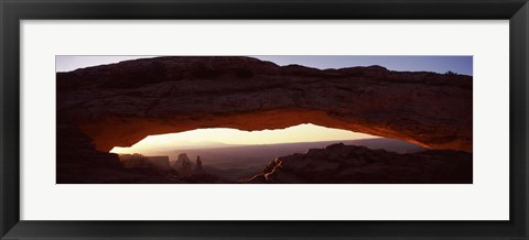 Framed Natural arch at sunrise, Mesa Arch, Canyonlands National Park, Utah Print